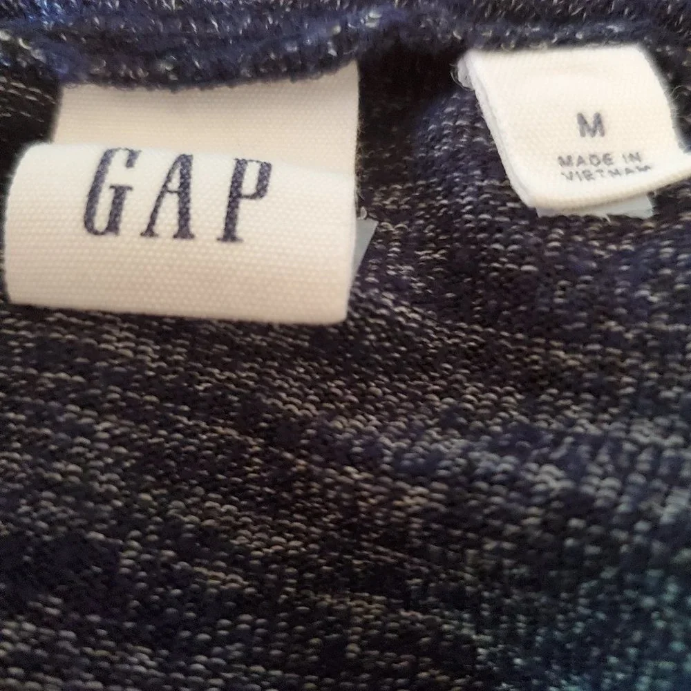 GAP COWL NECK WOMENS BLUE LONG SLEEVE SWEATER SZ M